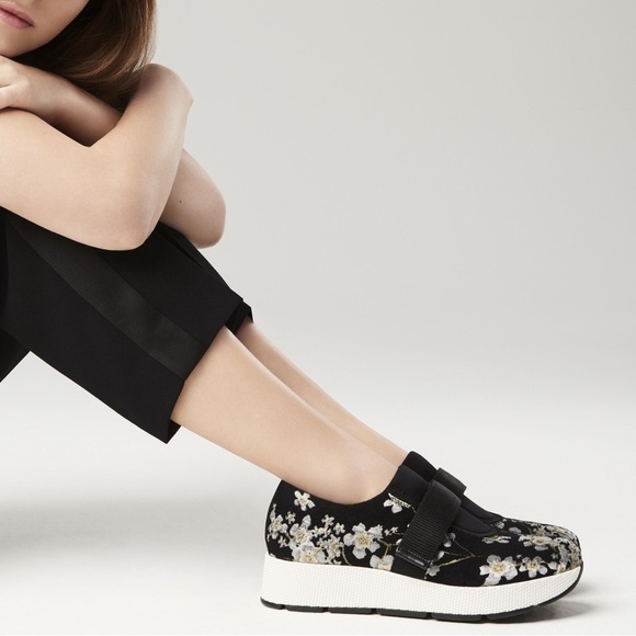 FRANCO SARTO Odella Black Floral slip-
on platform Sneakers in Womens size 9 - Picture 10 of 10